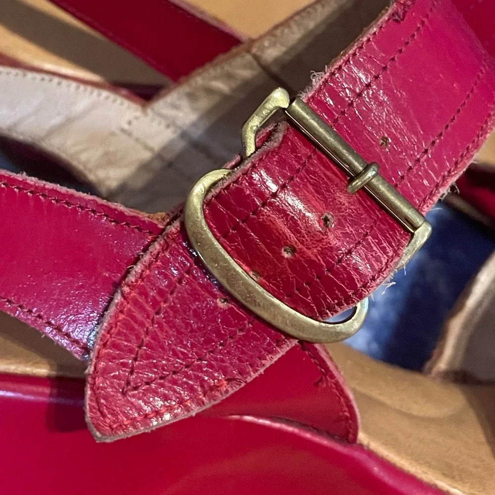 1950s red wedges / sandals! - Picture 7 of 11